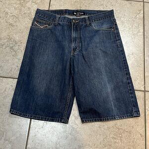 Ecko Unltd Y2K Baggy Embroidered Logo Men's Denim Jorts Tag Size:34 (Actual: 36)